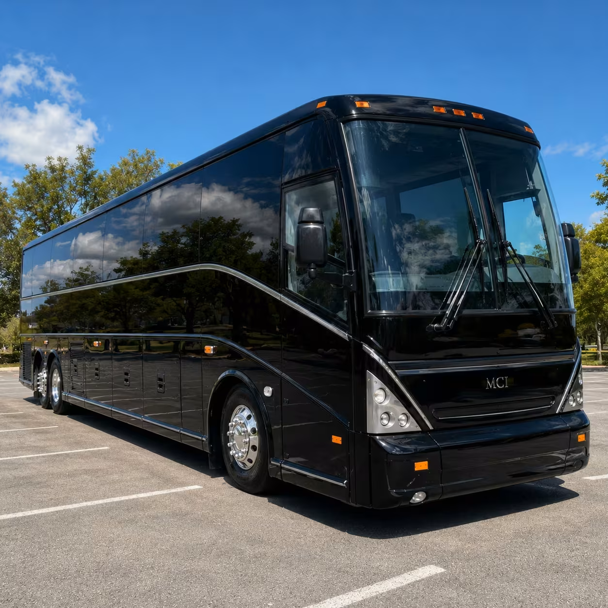 book corporate bus rentals in fayetteville early for peak dates