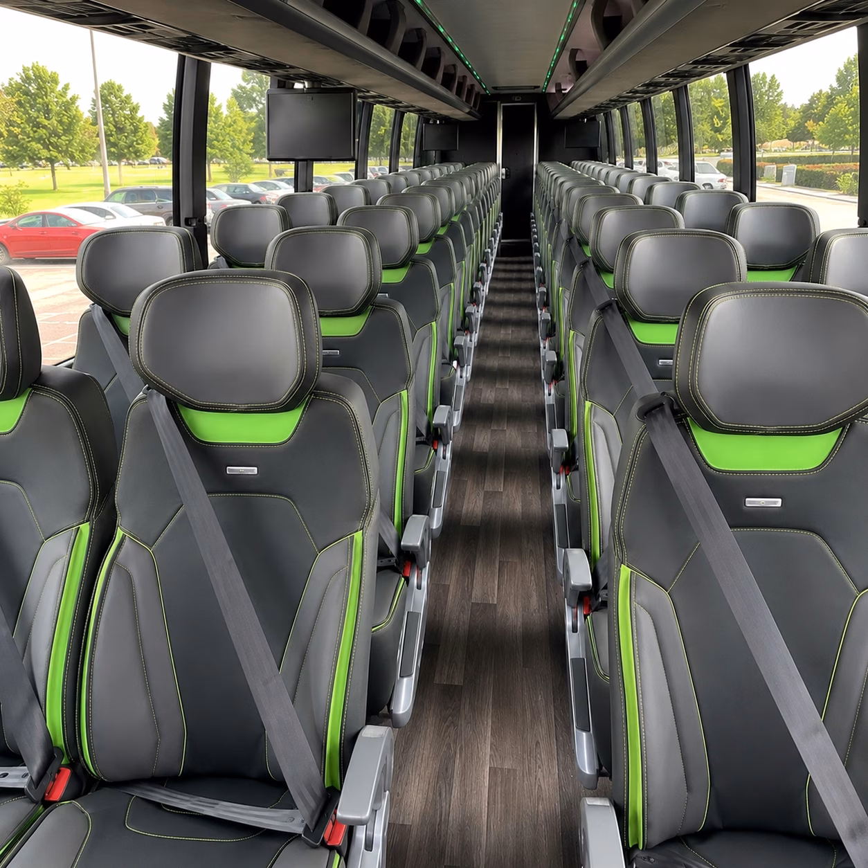 fayetteville charter bus interior gallery