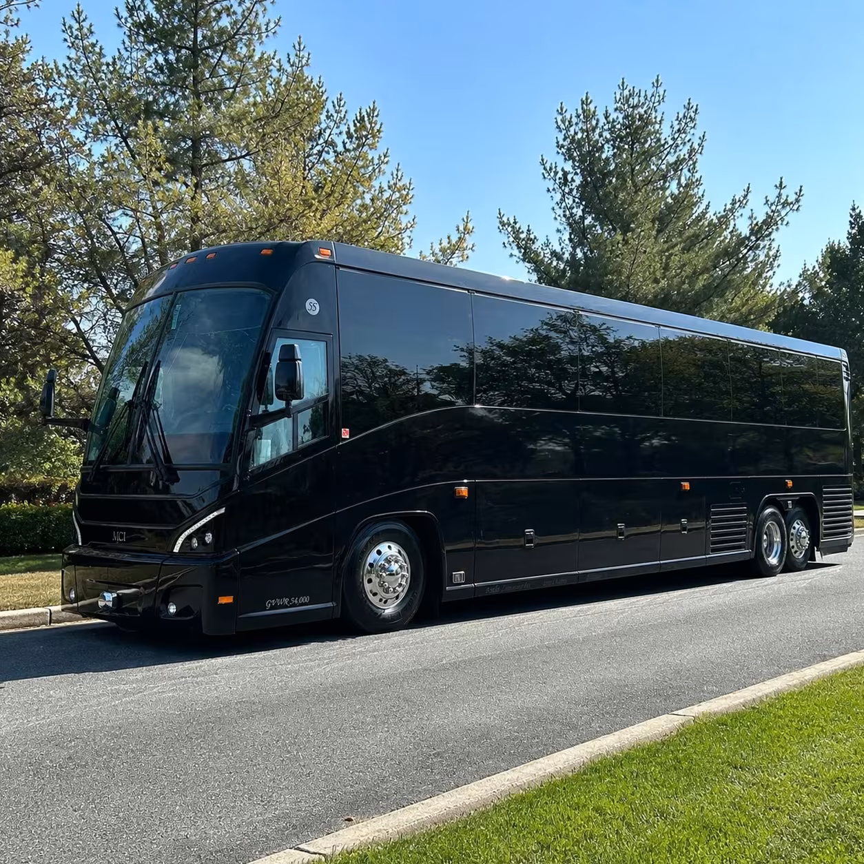 fayetteville charter bus rental exterior