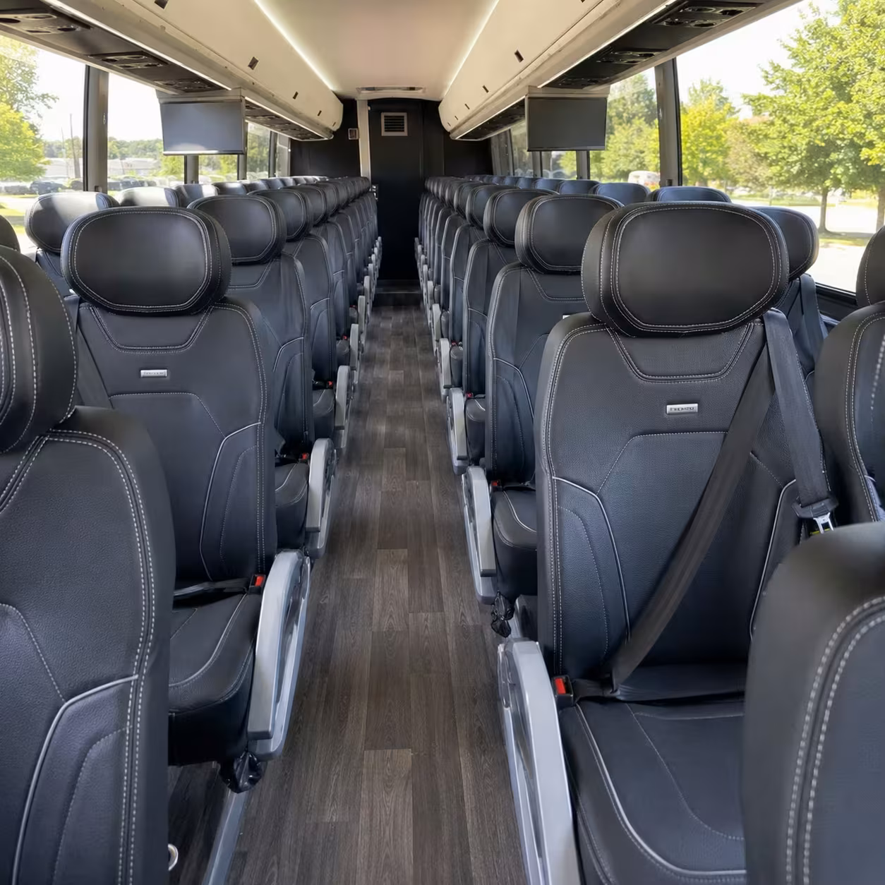 razorback game day charter bus rentals in fayetteville