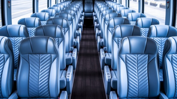54 passenger charter bus interior