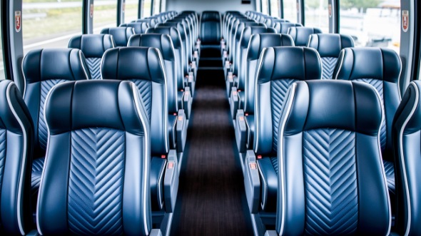 fayetteville 55 passenger charter bus inside